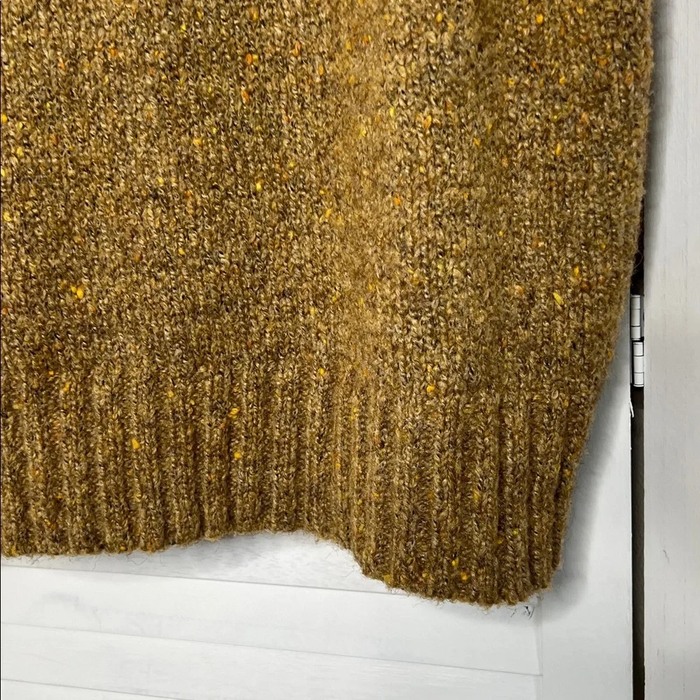 Zara Oversized Relaxed Fit Hoodie Sweater Sleeveless Vest Carmal Tan Neutral M - Picture 7 of 13